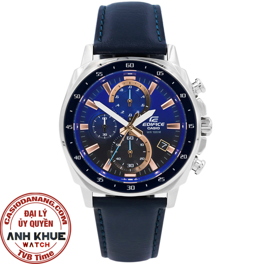 Đồng hồ nam dây da Casio Edifice chính hãng EFV-600L-2AVUDF (43mm)