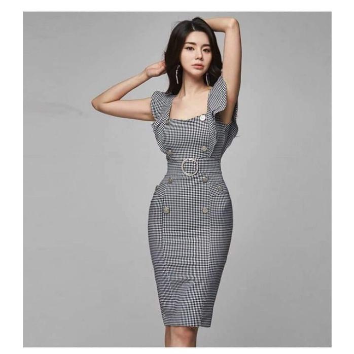 ĐẦM ÔM CARO PHỐI NÚT KHOEN