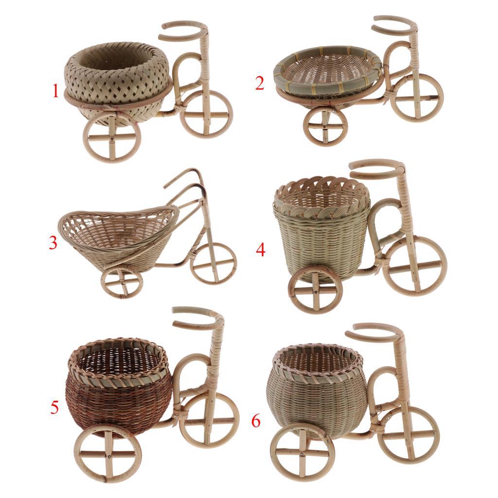 Cute Bamboo Storage Baskets Decoration Triangle Handcrafts for Desktop-01