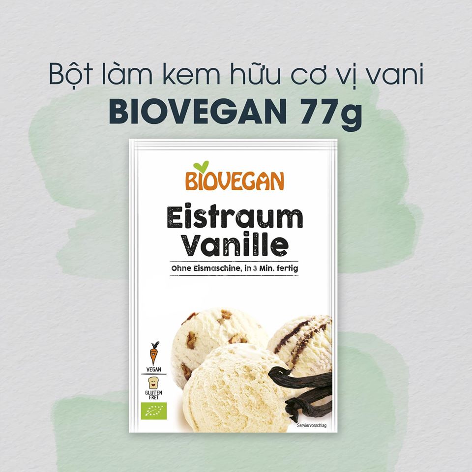 Bột Làm Kem Tươi Hữu Cơ Biovegan Ice Cream powder 