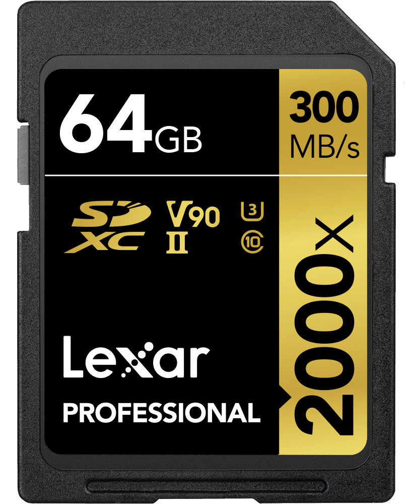 Thẻ Nhớ Lexar SDXC Professional 2000x 64GB UHS-II 300MB/s - Hàng Chính Hãng