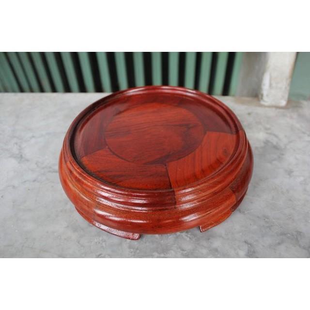 Đế bát nhang gỗ Hương mặt 20cm