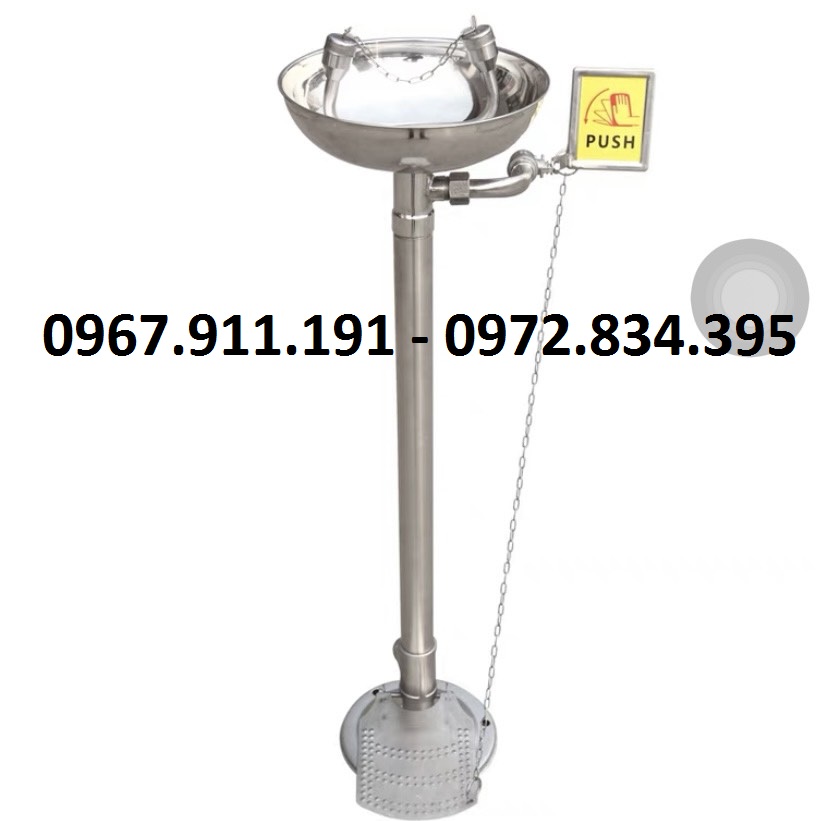 Bồn rửa mắt khẩn cấp loại đứng có chân đạp
