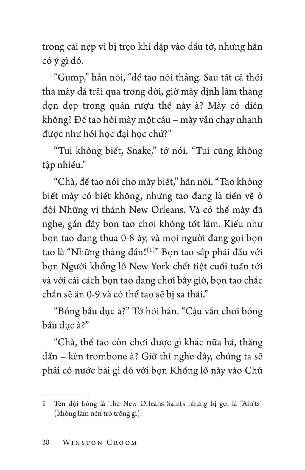 Sách GUMP &amp; GO (Phần Tiếp Theo Của Cuốn Tiểu Thuyết Bán Chạy Toàn Cầu Forrest Gump)