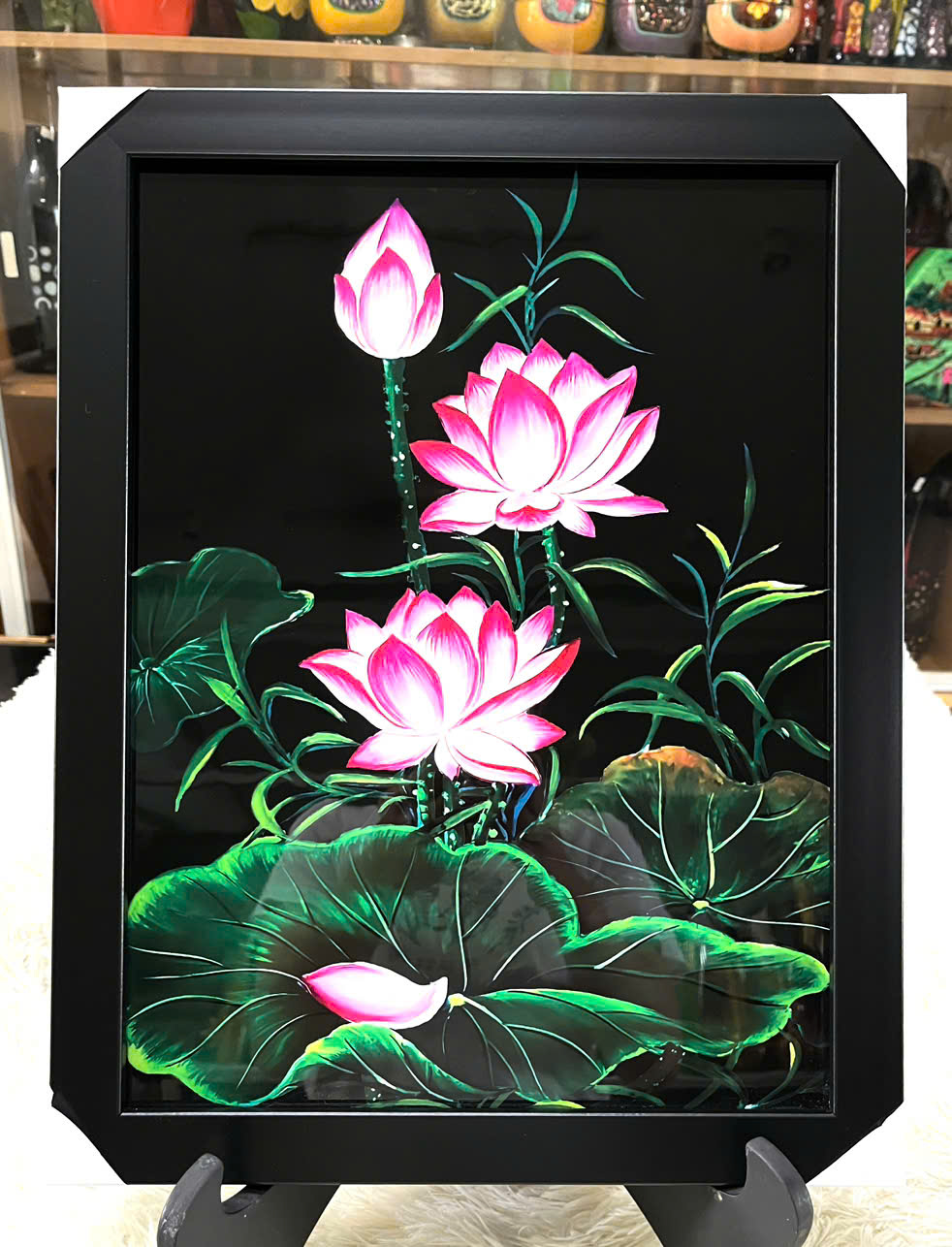 Tranh Sơn Mài - HOA SEN | Size 30x40 cm | Tinh Hoa Nghệ Thuật Việt – Thanh Tịnh và Trang Nhã