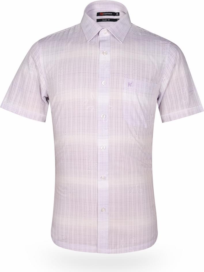 Áo Sơ Mi Nam Tay Ngắn Khatoco A1MN538T2-CNCR112-2009-N