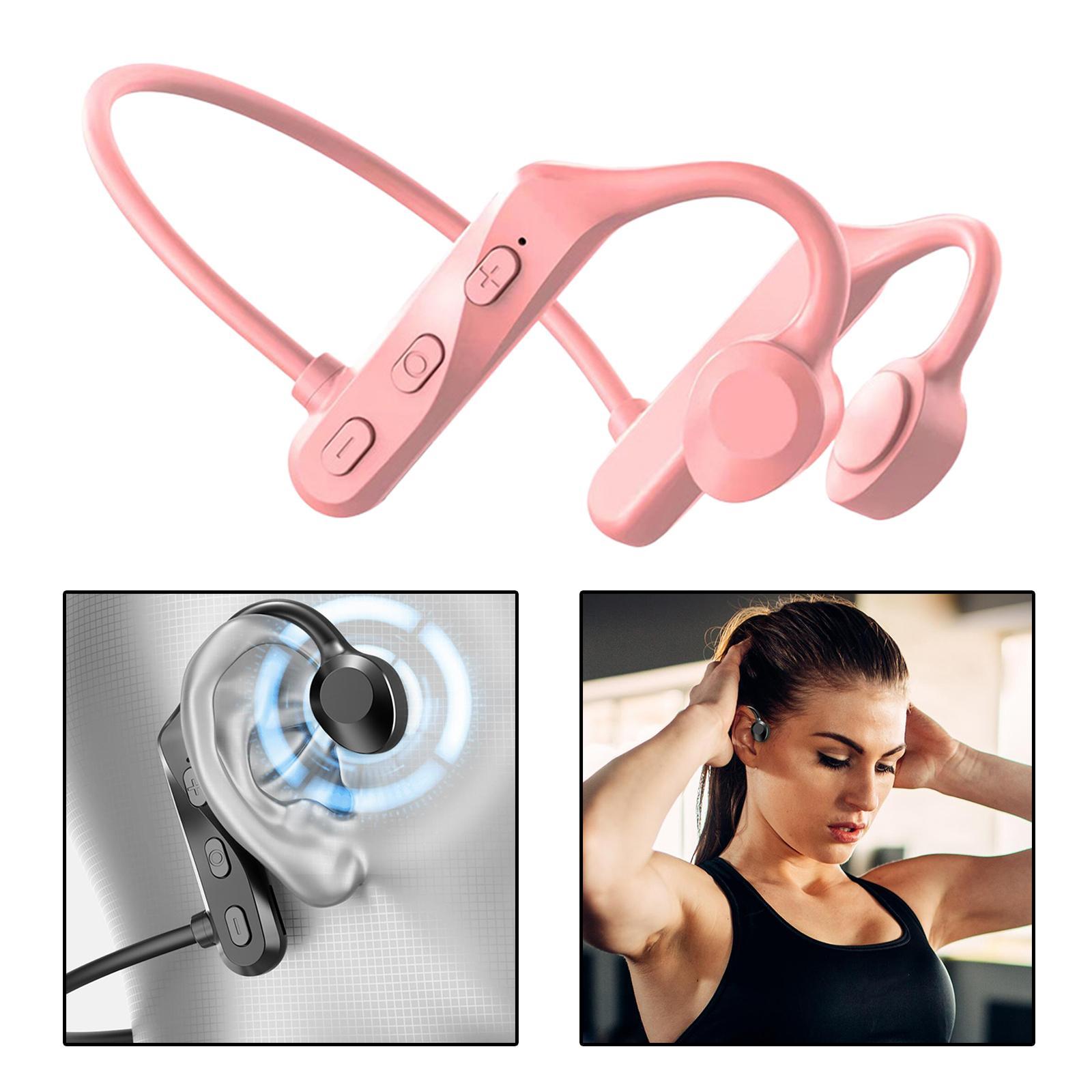 2x Bone Conduction Headphones Waterproof Driving Bluetooth Headset