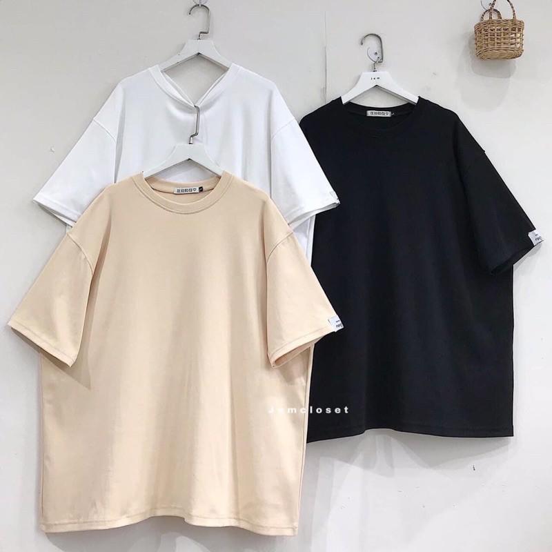Áo Thun Trơn Form Thụng Tay Lỡ Unisex Nam Nữ Nhiều Màu Hot