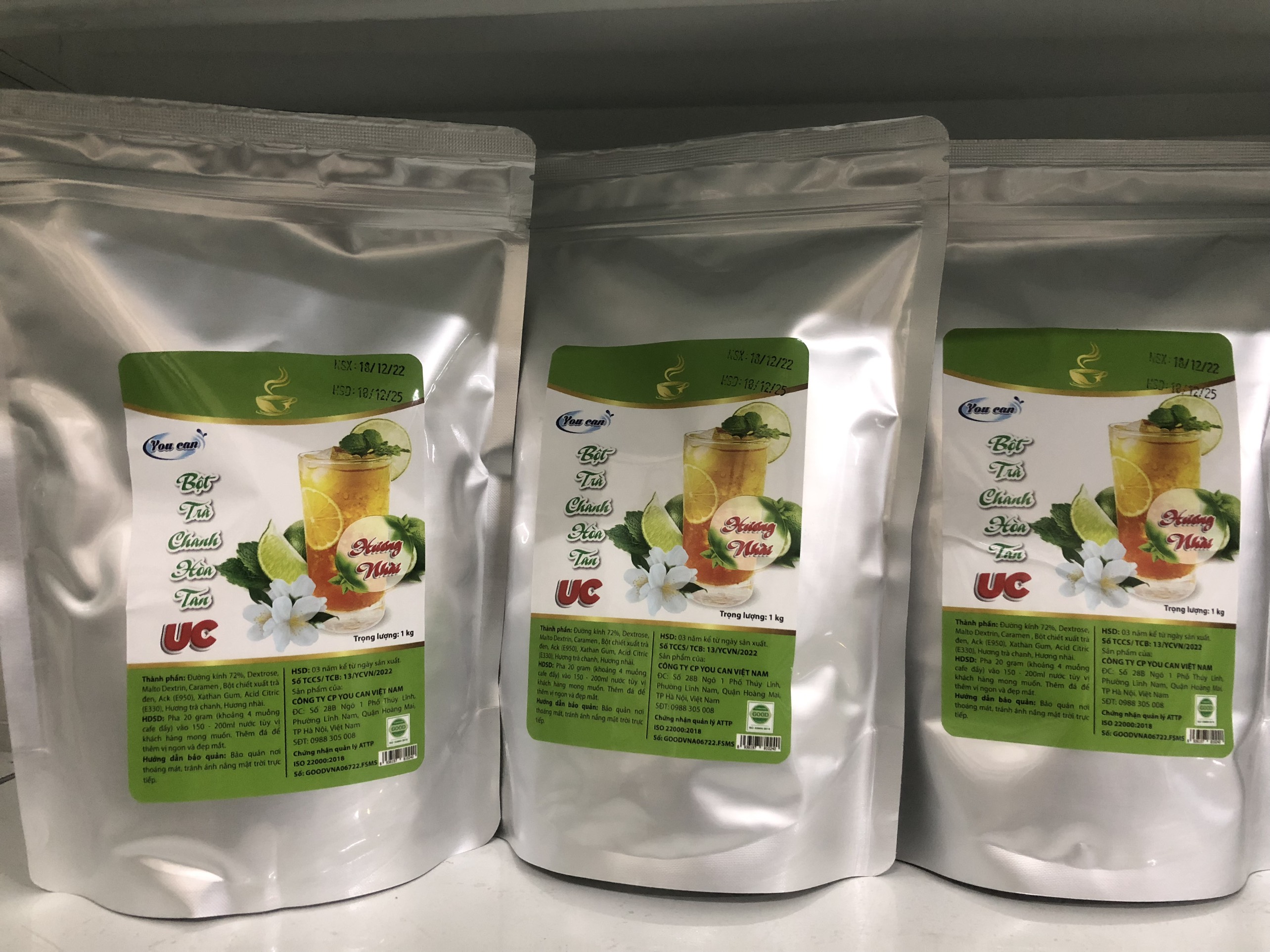 Trà Chanh Hương Nhài Hòa Tan UC hàng chính hãng/ Bột trà hoa quả PHA SẴN SIÊU NHANH thơm ngon chuẩn vị.