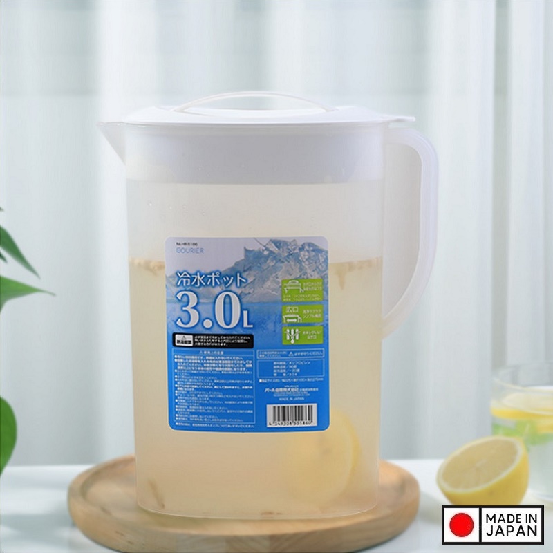 Bình nước cao cấp 3 lít màu trắng hàng nội địa Nhật Bản | Made in Japan