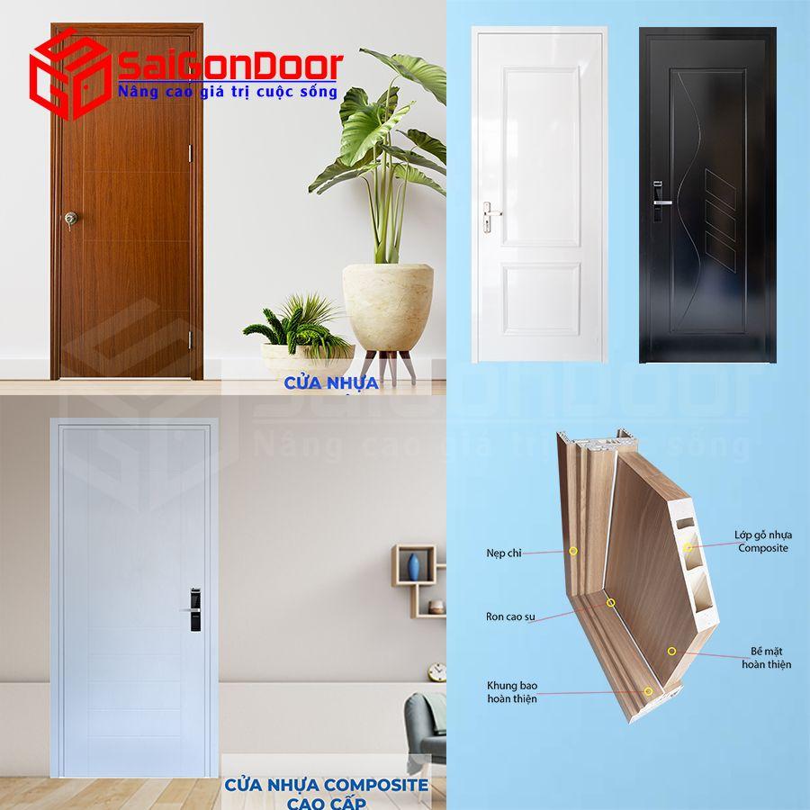 Cửa Nhựa Composite B14-99 Loại Tốt, Dày- SAIGONDOOR