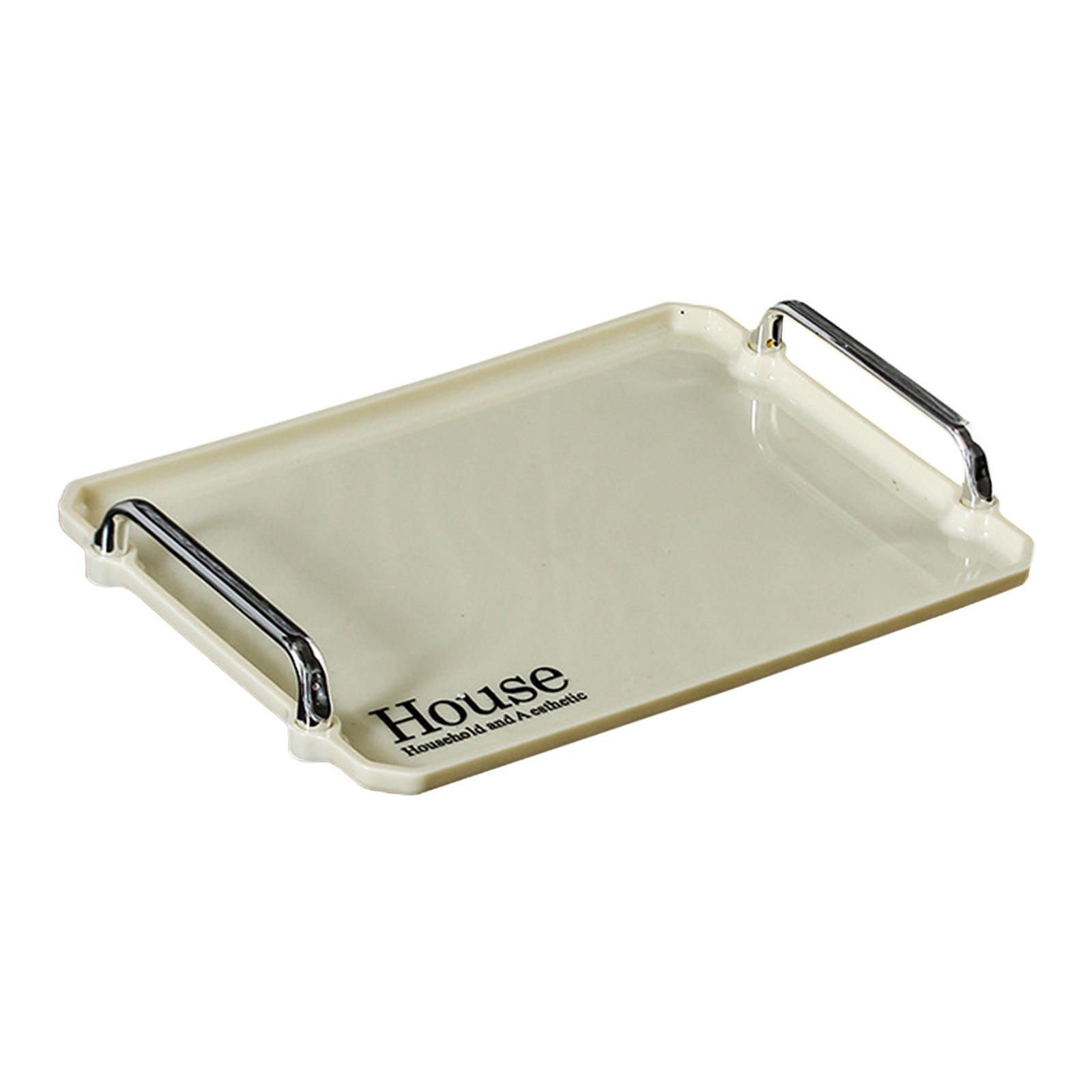 Serving Tray with Handles Food Trays for Desktop, Countertop Stylish Durable