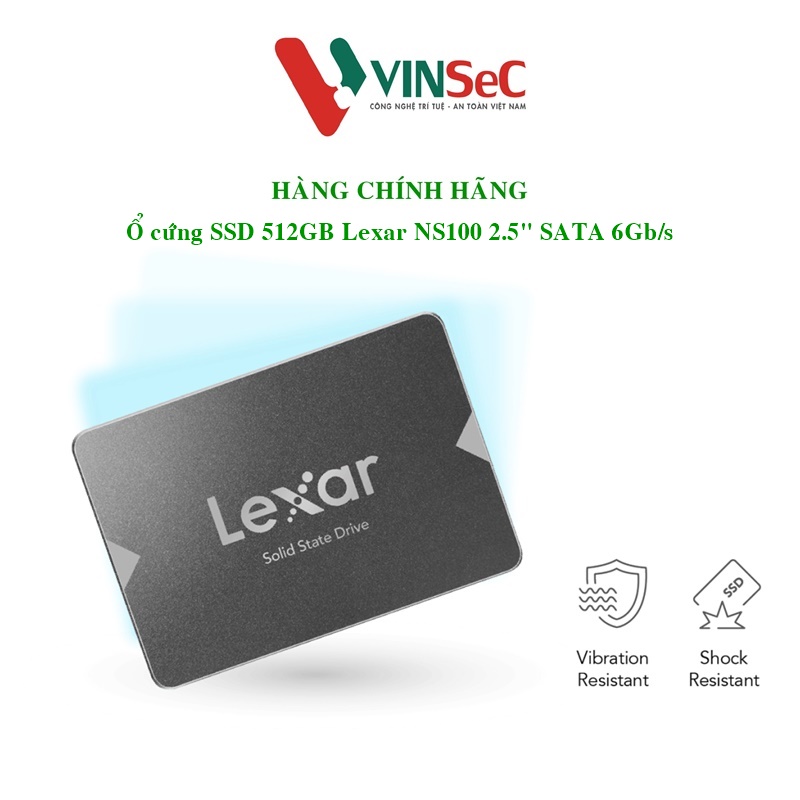 Ổ cứng SSD 512GB Lexar NS100 2.5-Inch SATA III_Hàng chính hãng