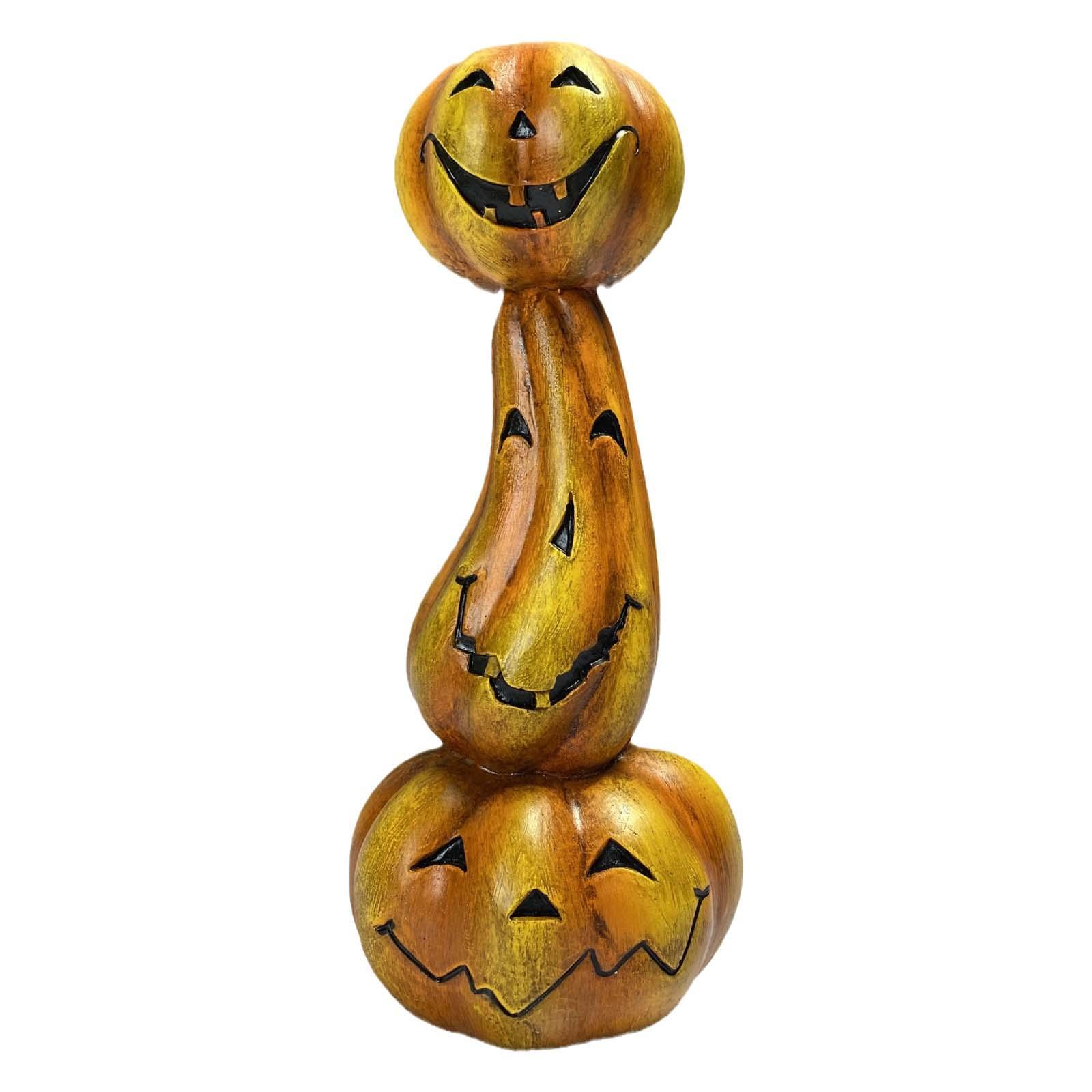 Halloween Candle Holder, Pumpkin Candlestick Holder Decorative Tabletop Taper Candle Holder for Club, Haunted House, Party, Holiday, Home