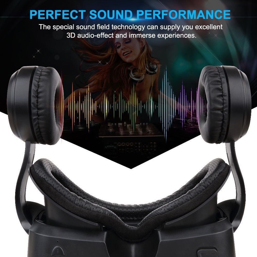 Kính thực tế ảo xem film 3D Shinecon 6.0 G04EA Dùng Cho Điện Thoại Từ 4.8 - 7.3 Inches - NEW Shinecon Headset Upgrade Version Virtual Reality Glasses - Hàng Chính Hãng