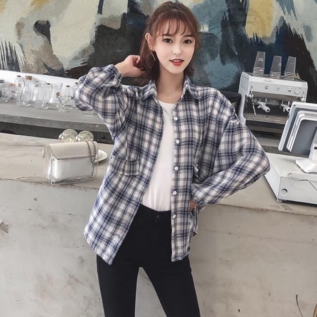 ÁO SƠ MI CARO FORM RỘNG