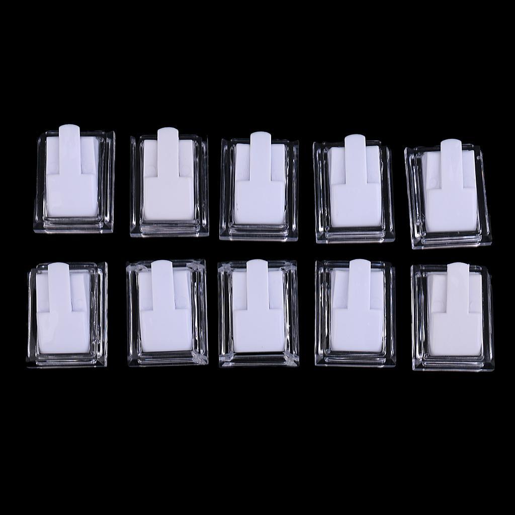 20pcs Mini Plastic Ring Stand Holder for Women Jewelry Storage Display