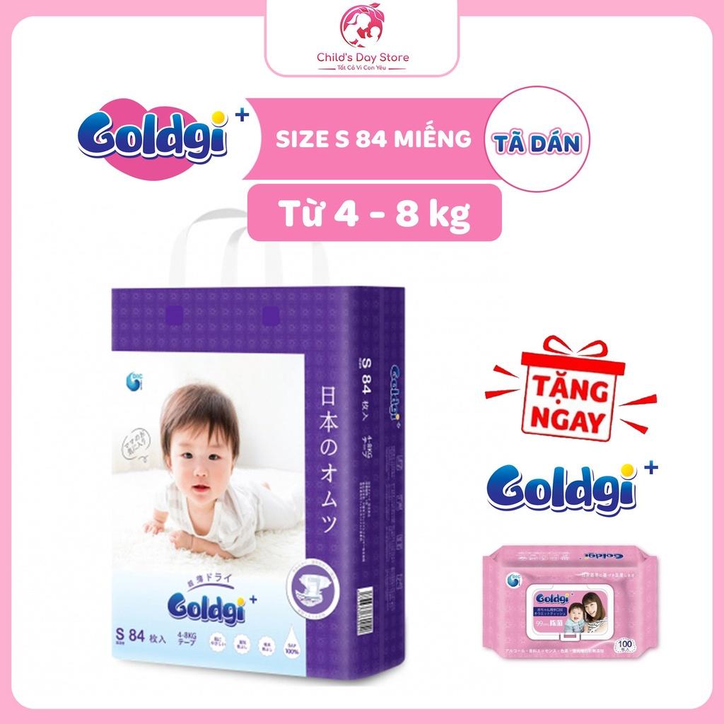 Bỉm GOLDGI Nhật -Tã Dán Các Size S84/M66/ L56. Childs_day