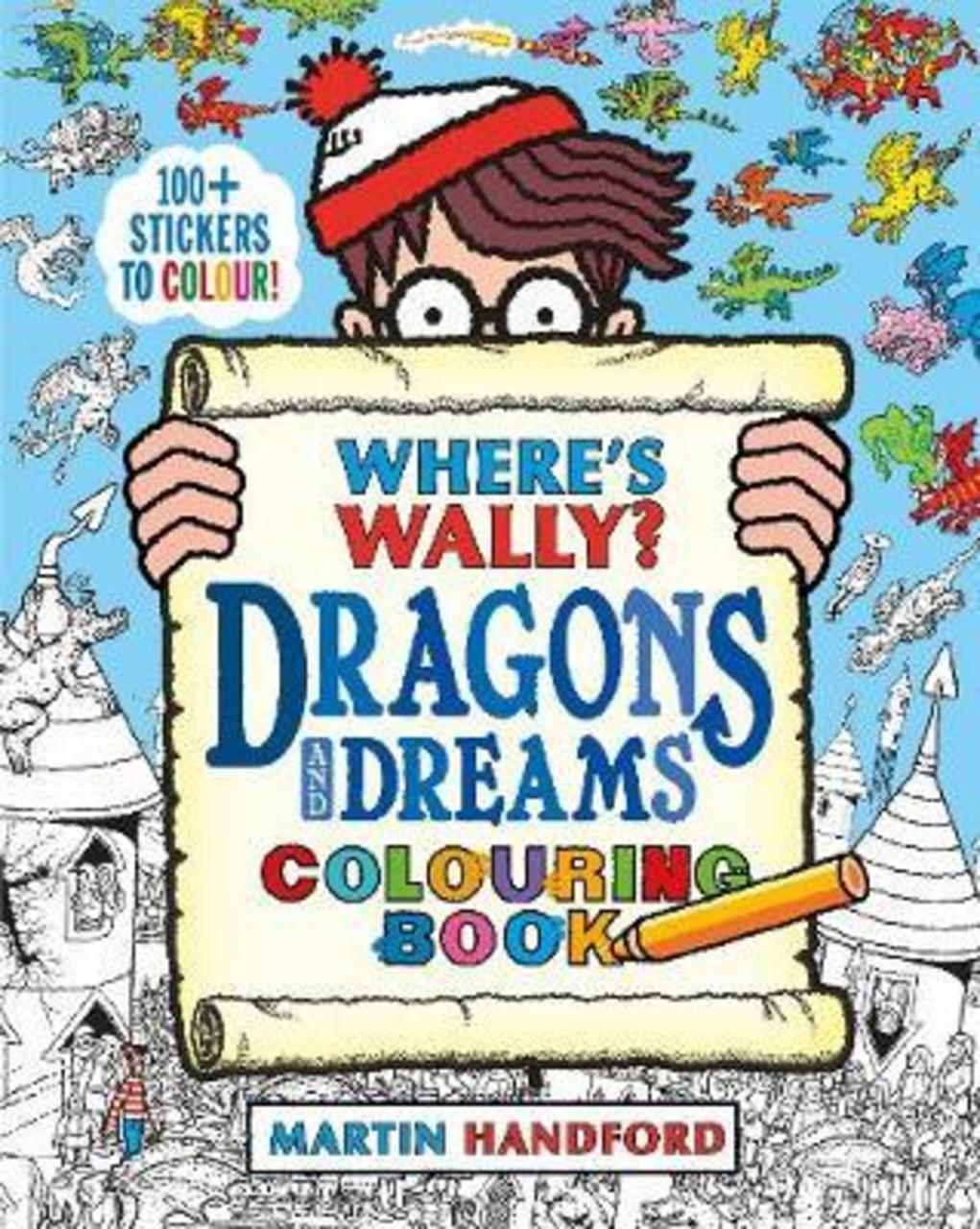 Sách - Where's Wally? Dragons and Dreams Colouring Book by Martin Handford