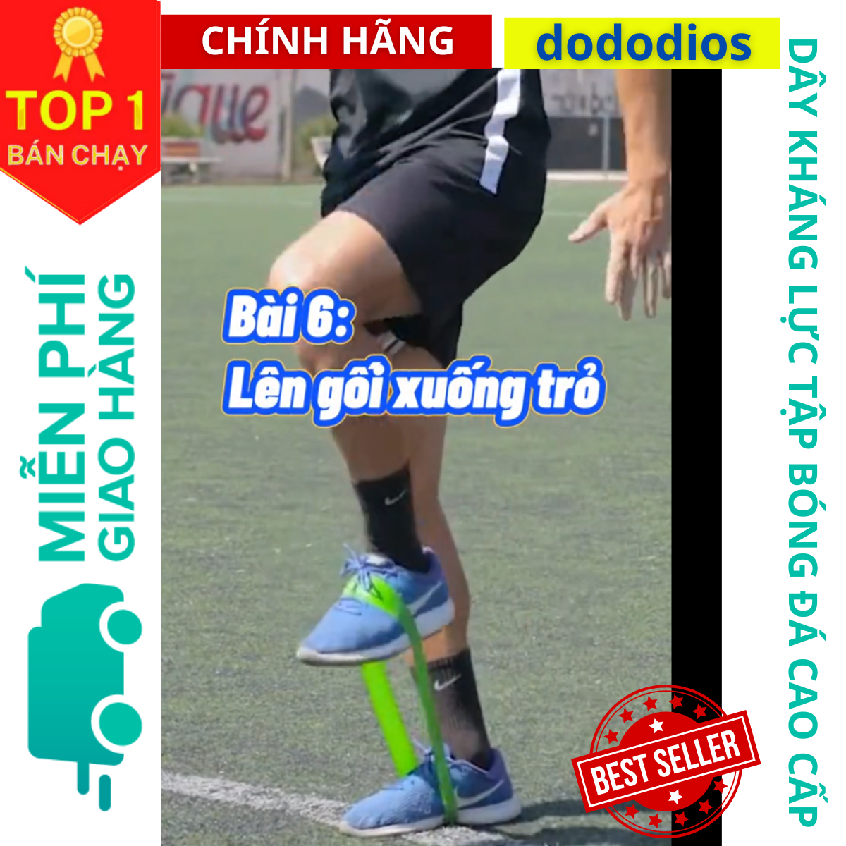 Hình ảnh Dây Mini Band Dây Cao Su Kháng Lực DoDoDios Tập Chân Mông Đá Bóng