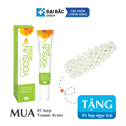 Mua 1 tuýp kem ngừa mụn Yoosun Acnes 15g tặng 1 tuýp Yoosun Acnes 5g