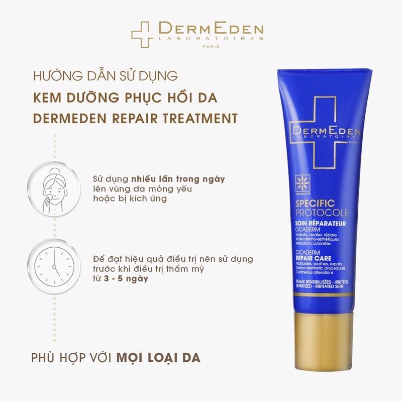 Kem mắt DERMEDEN làm mờ quầng thâm nếp nhăn bọng mắt tàn nhang Eye Contour Retinol 1% + Niacinamide 5% 15ml