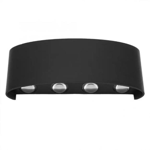 Đèn led gắn tường, Đèn tường led 2 đầu 8w ánh sáng vàng, đèn tường led nghệ thuật trang trí có chỉ số chống nước B115-8