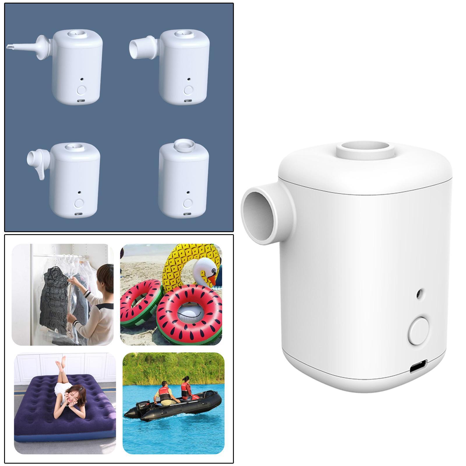 Electric Air Pump, Portable Air Pump for Inflatables, Rechargeable Air Mattress Pump, Battery Powerd Air Pump for Inflatable Toy, Swimming Pool