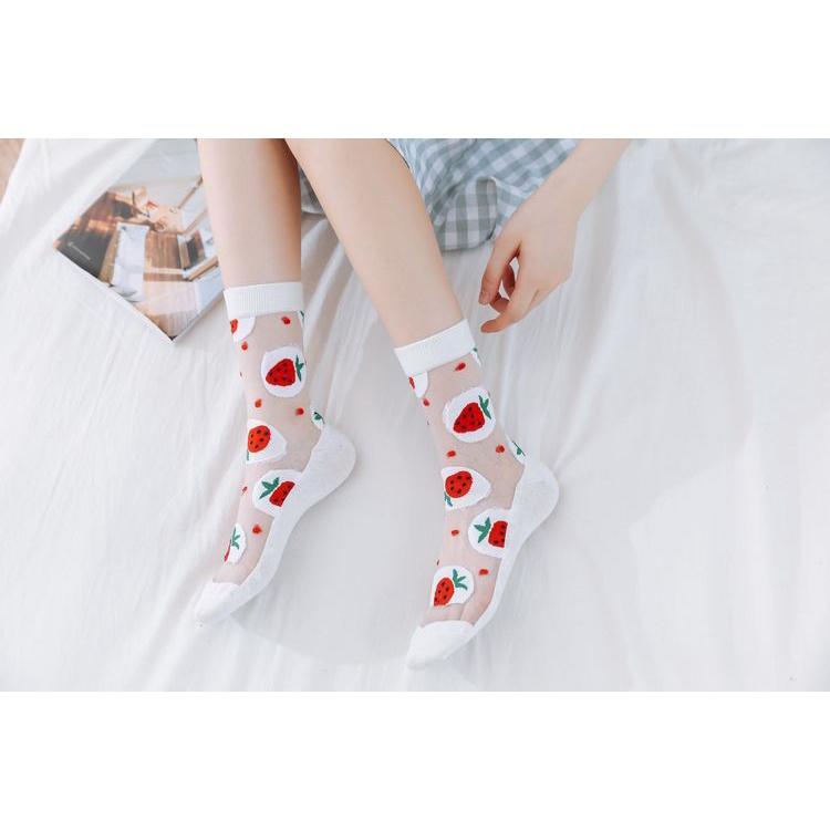 Vớ chân tất chân nữ dễ thương xuyên thấu ngọt ngào đáng yêu VT27