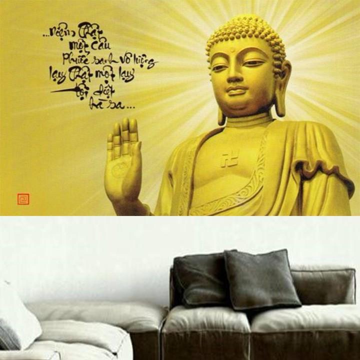 Tranh thêu Phật A Di Đà 222612 - kích thước: 62 * 40cm.