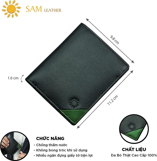 Ví Nam Da Bò SAM Leather – Bóp Da Nam cao cấp SAM017