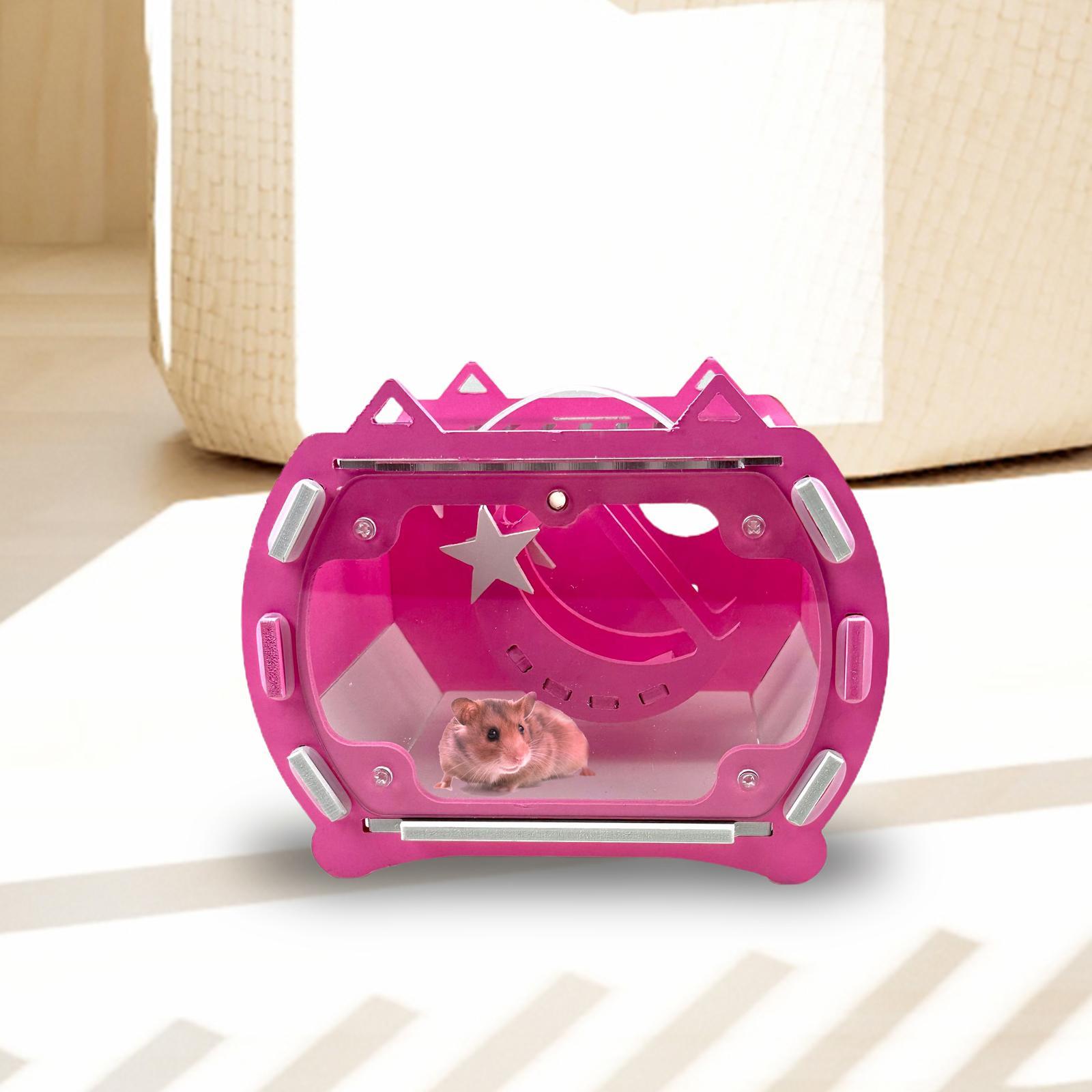 Hamster Carrier Cage, Pet Travel Carrier, Travel Cage Pouch Hamster Carry Case, Pet Cage for Small Animals Bunny Squirrel Chinchillas Traveling