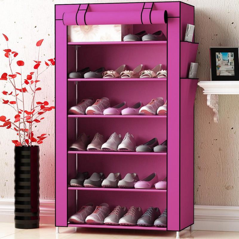 Tủ giày 7 tầng 6 ngăn cao cấp - HH080 Giao màu ngẫu nhiên
