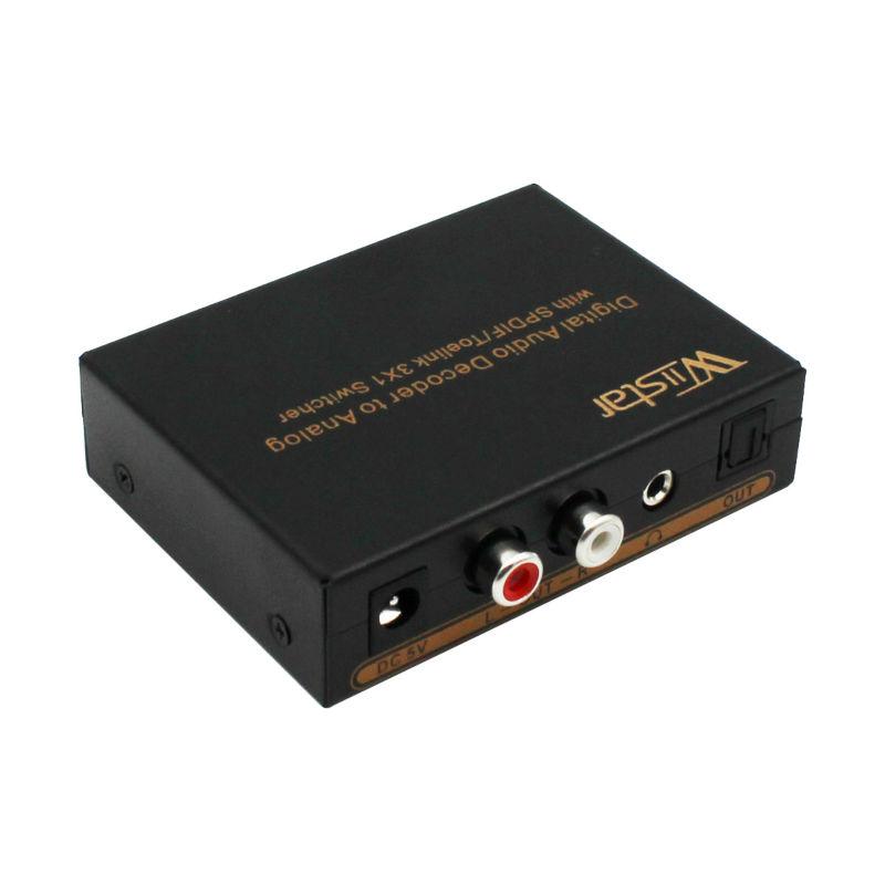 SPDIF/TOSLINK Bộ chuyển đổi âm thanh quang 3x1 Bộ mở rộng bộ chuyển mạch quang kỹ thuật số