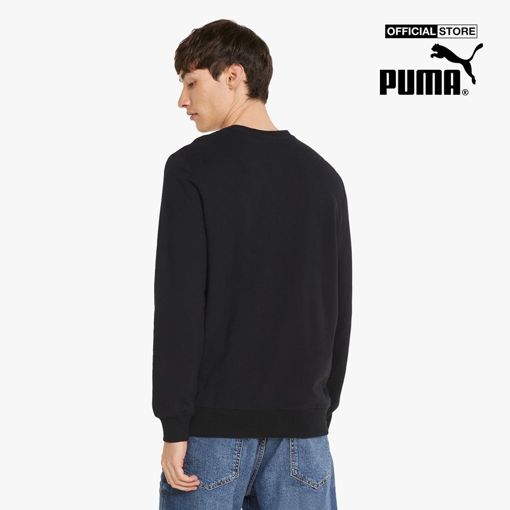 PUMA - Áo sweater nam cổ tròn Classics Metallic Logo 534715