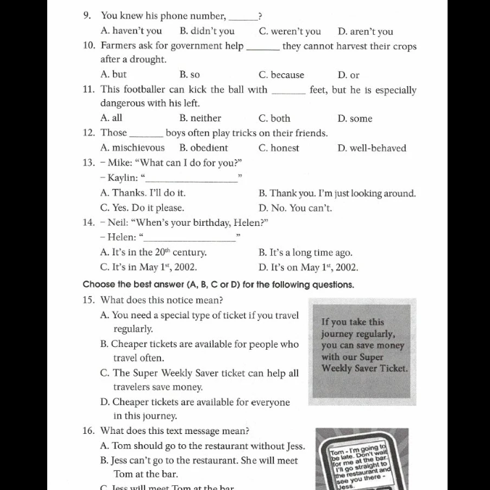 Sách 40 Đề Tiếng Anh Thi Vào Lớp 10