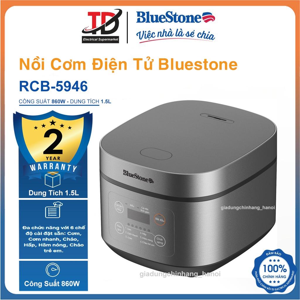 Nồi Cơm Điện Tử Bluestone RCB-5946, 1.5Lit-860W, Hàng Chính Hãng