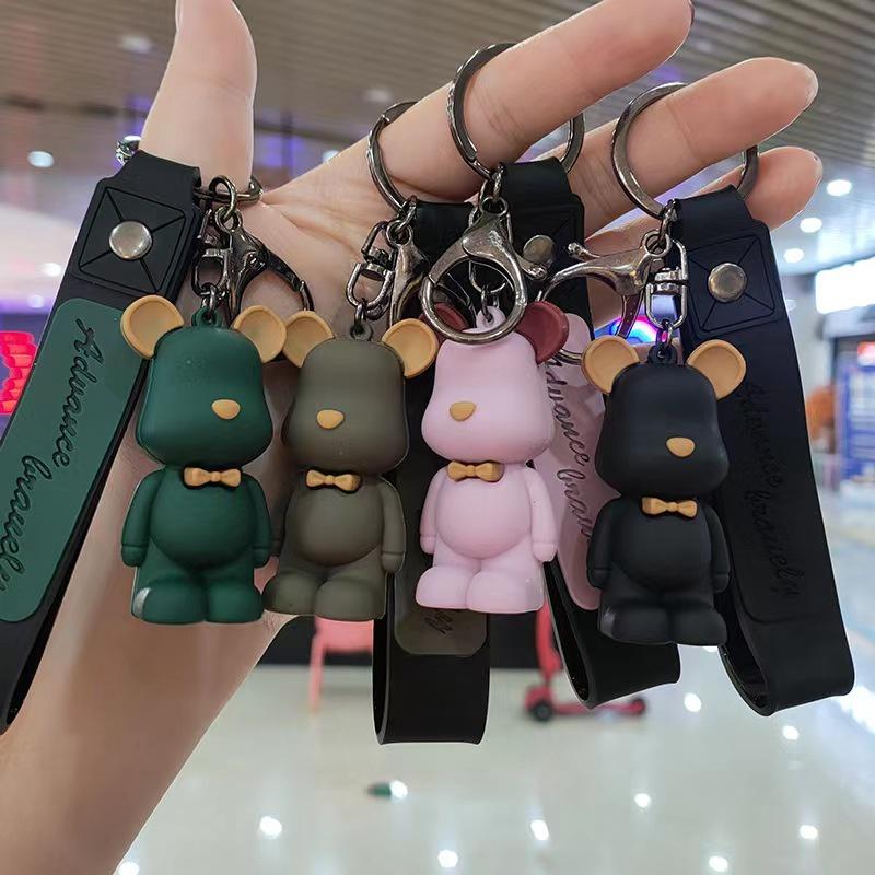 Móc khóa gấu bearbrick cao cấp dễ thương nhiều màu sắc MK14 - Rockcow