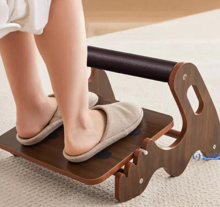 Ghế kê chân văn phòng bằng gỗ, kê chân công thái học, Giá Đỡ Chân Dưới Bàn Làm Việc