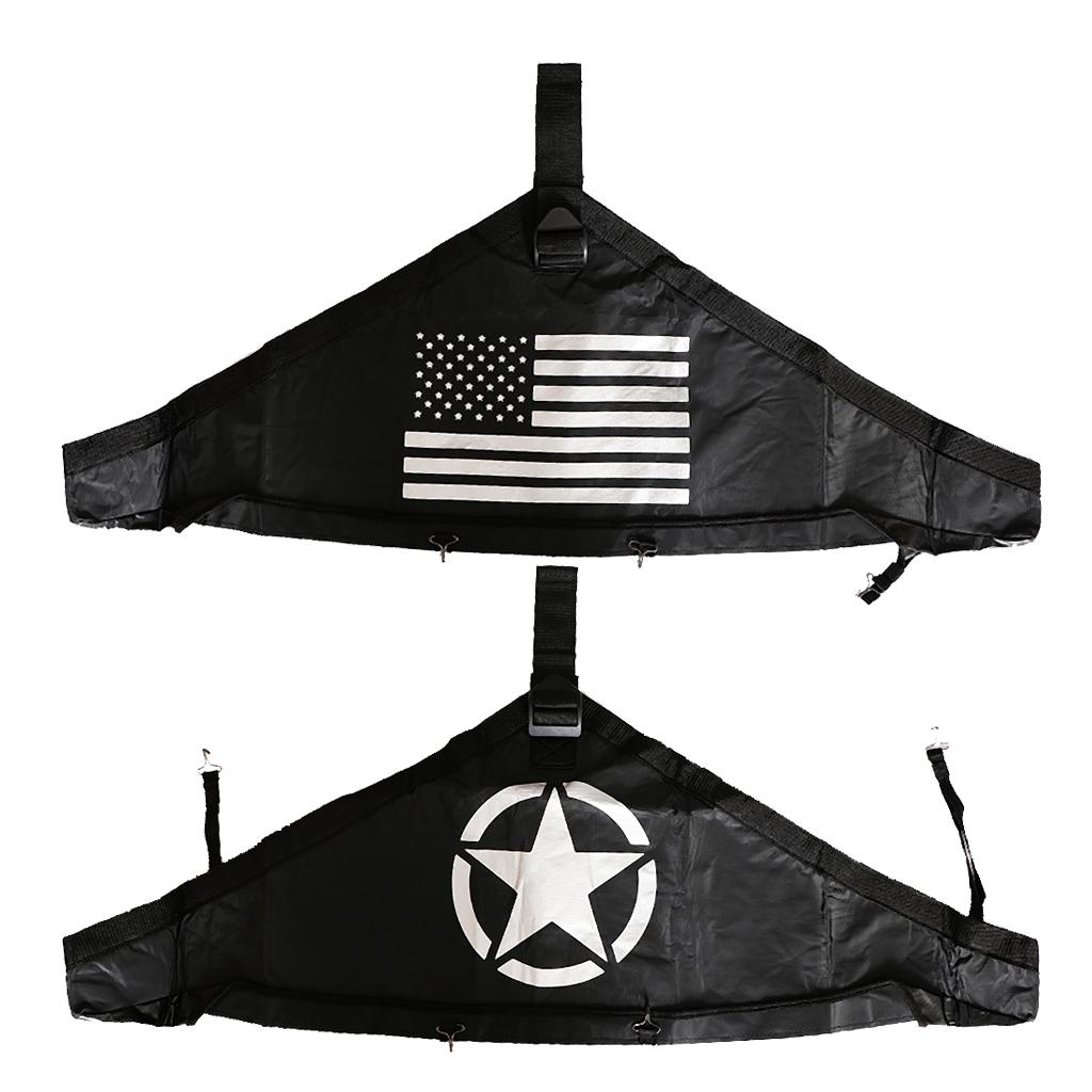 Front Hood Cover T-Style Protector Cover Kit For Jeep 2007-2017