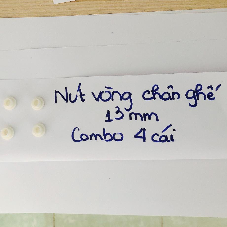 Bộ 4 Nút Bịt Lỗ Bằng Nhựa Chắc Chắn Bảo Vệ An Toàn ,  bịt trong chân ống sắt, nút nhựa , 4 NÚT TRẮNG CHÂN GHẾ