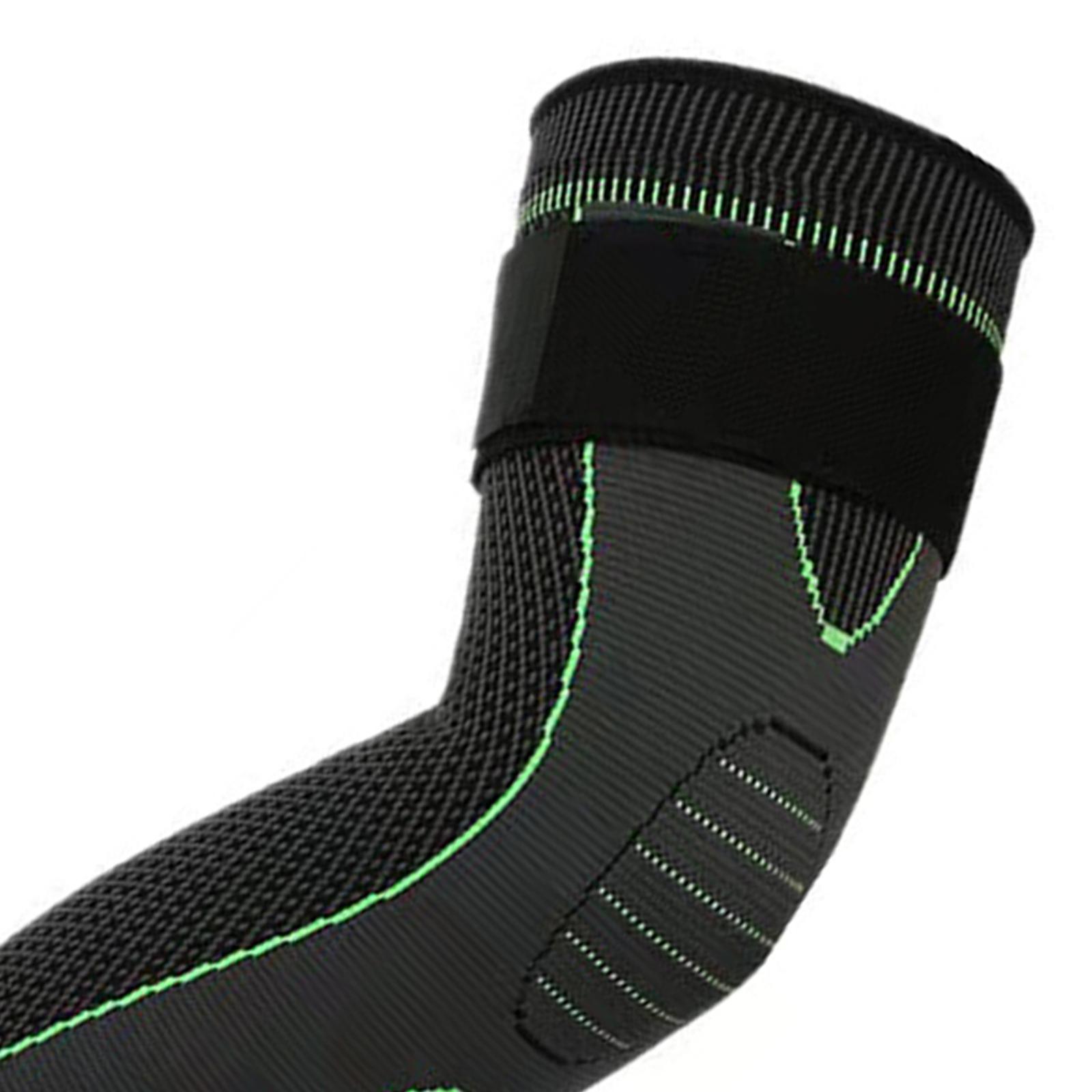 Elastic Knee Brace Pressure Long Compression Sleeve Breathable Knee Protector for Running Basketball Cycling Sports Injury Recovery