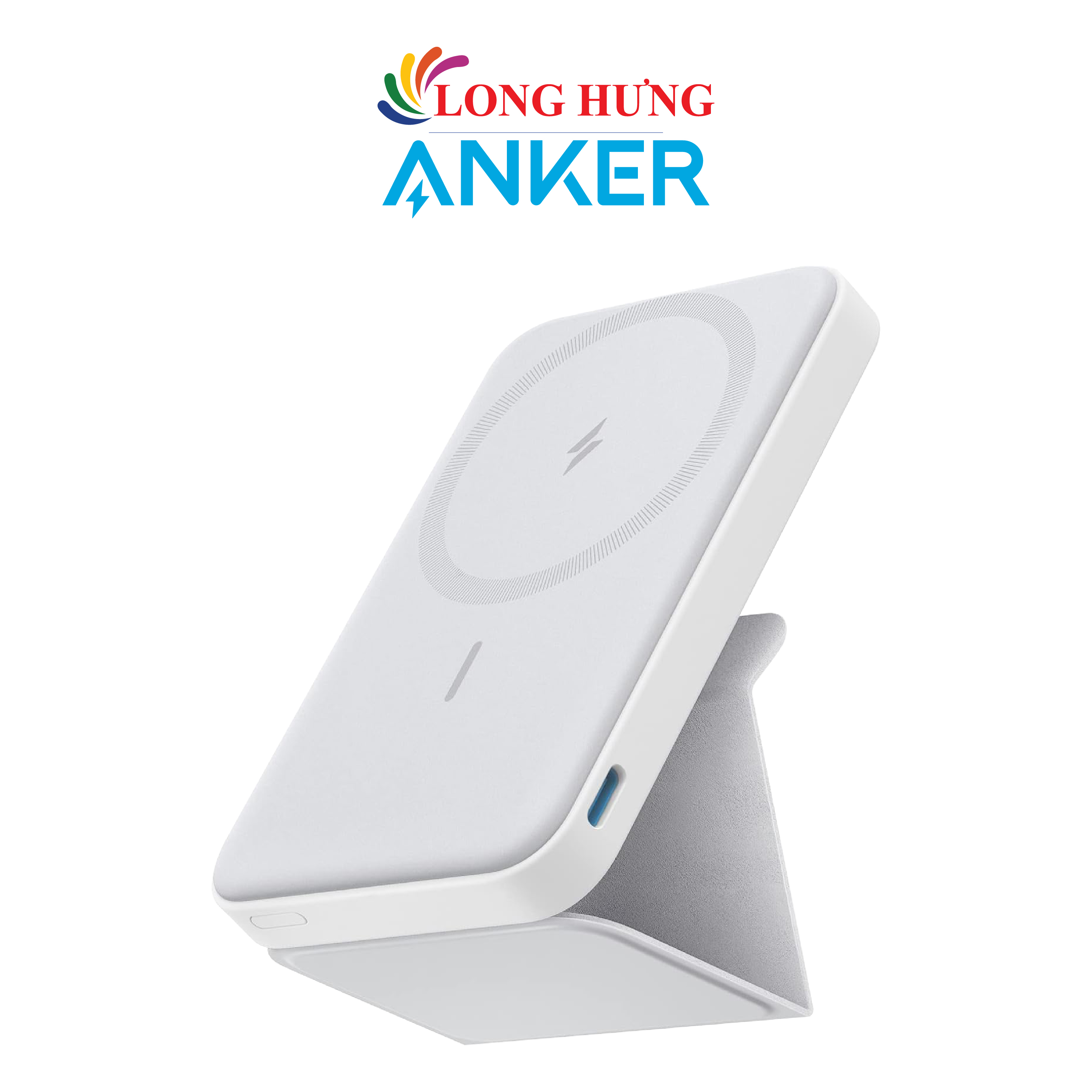 Sạc dự phòng có chân đế từ tính không dây Anker 622 MagGo 7.5W 5000mAh A1614 - Hàng chính hãng