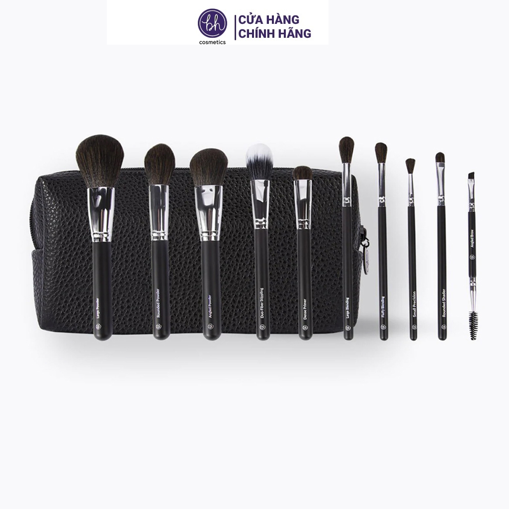 Bộ Cọ Trang Điểm BH Ultimate Essentials 10 Piece Brush Set With Bag