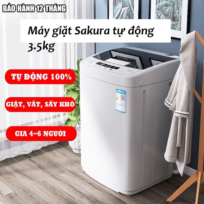 Máy giặt mini tự động Sakura 3.5 kg phù hợp giặt đồ em bé, đồ cá nhân, đồ lót,..., Máy giặt đồ em bé tự động