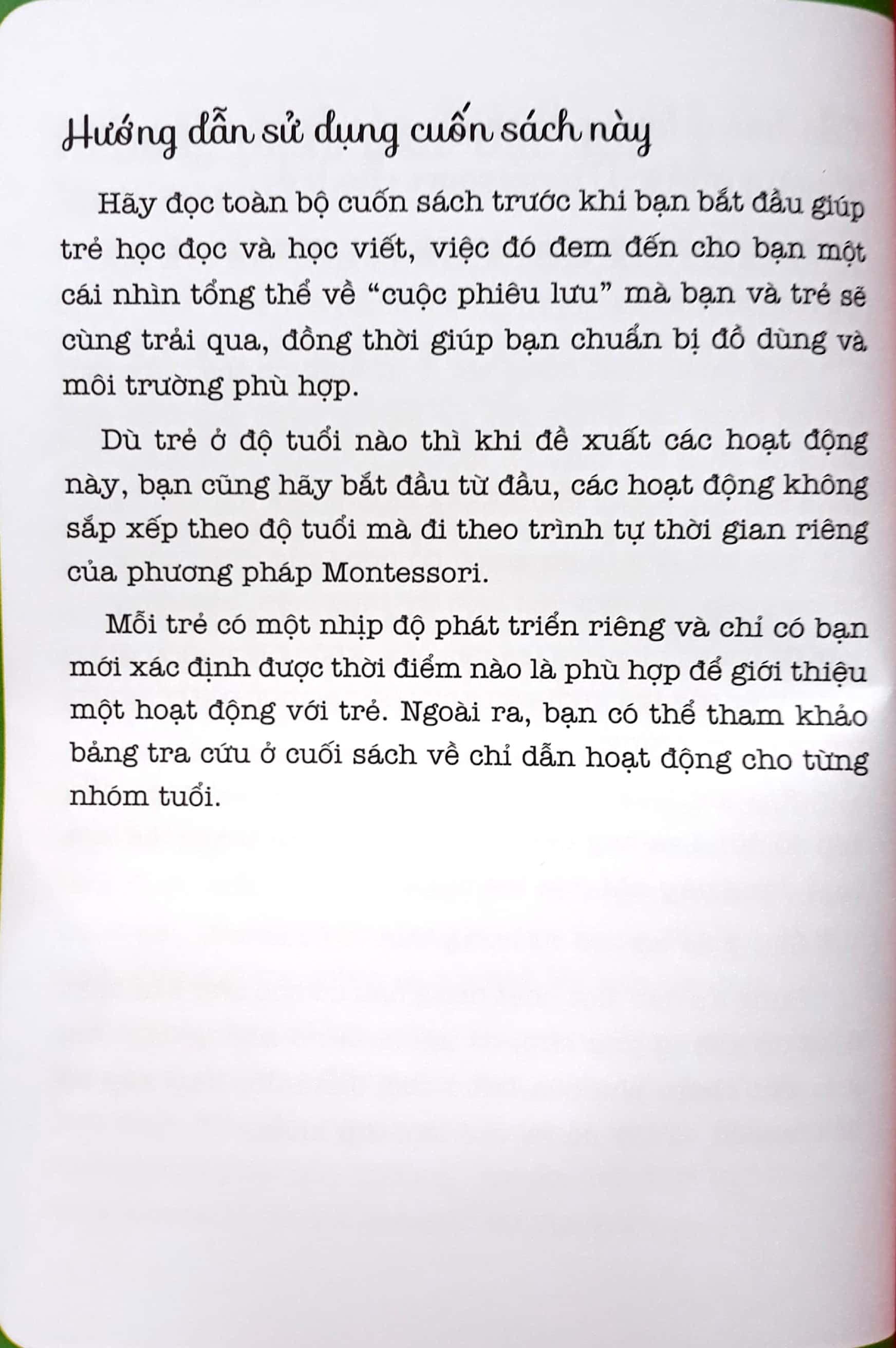 Sách Học Montessori Để Dạy Trẻ Theo Phương Pháp Montessori – 100 Hoạt Động Montessori Cha Mẹ Nên Chuẩn Bị Cho Trẻ Tập Đọc Và Viết Như Thế Nào