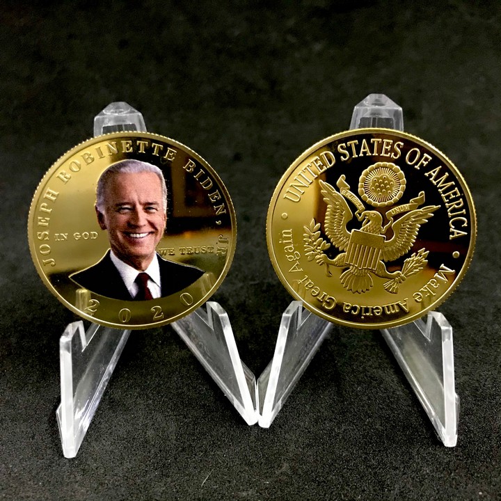 Xu lưu niệm Biden in màu, dùng để sưu tầm, trang trí bàn sách, bàn làm việc, làm quà tặng thú vị - TMT Collection - SP005092