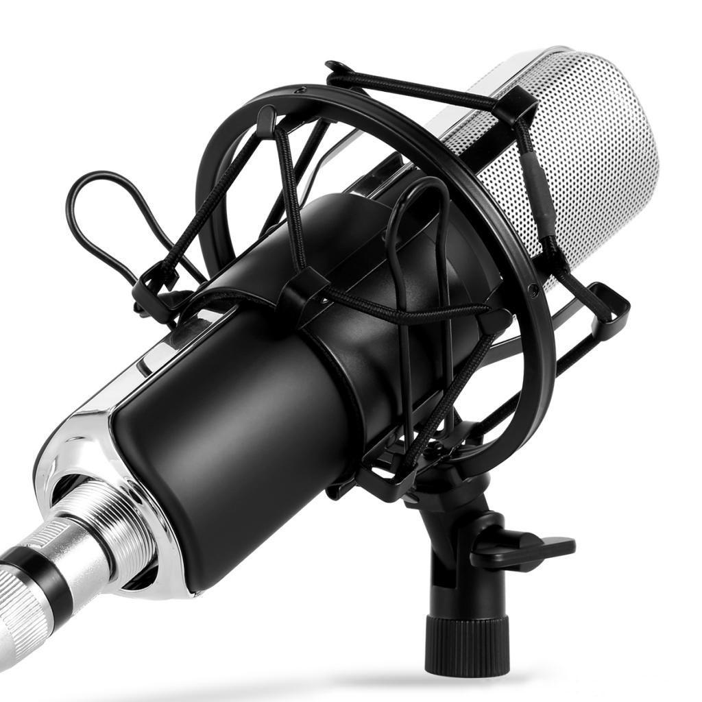 Professional Condenser Studio Broadcast & Recording Microphone +Shock Mount