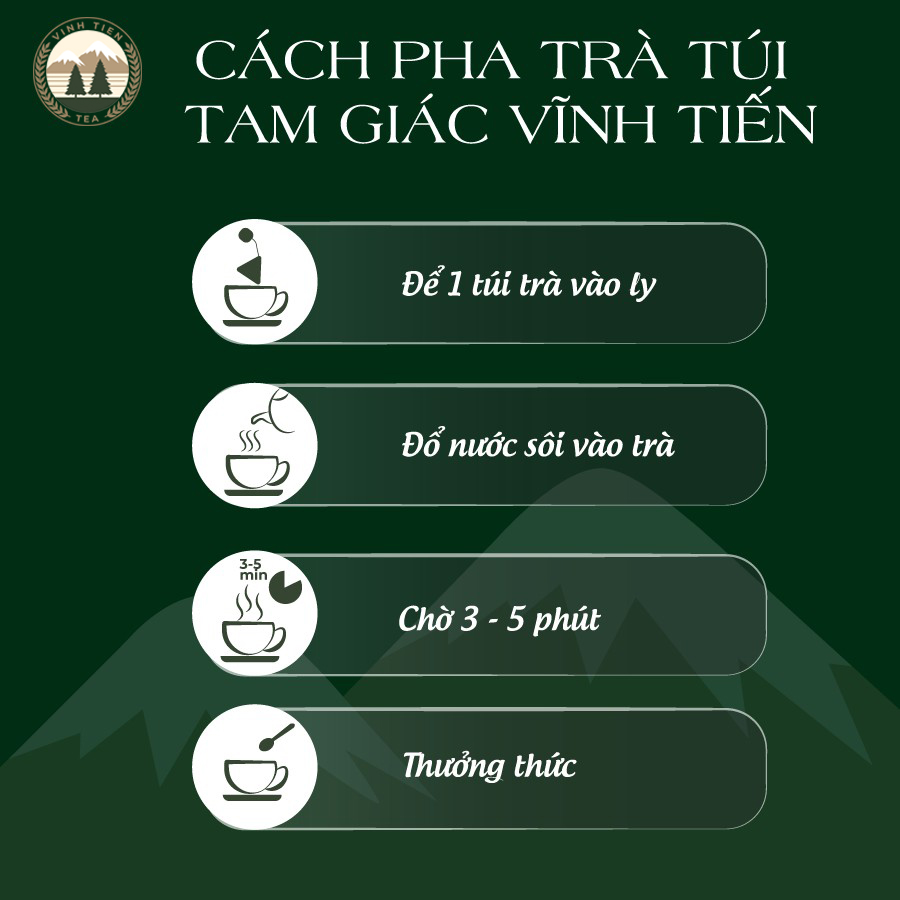 Trà Atiso Túi Tam Giác Vĩnh Tiến (Hộp 15 gói x 2,5g) - Giải Độc Gan, Hỗ Trợ Tiêu Hóa, Giảm Mụn.