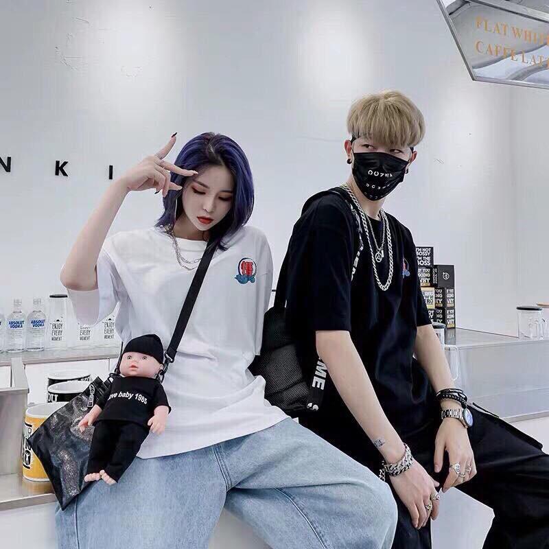 Áo tay lỡ unisex nam/nữ in chữ THE FASHION IMMORTALS. Áo tay lỡ form rộng. Áo thun unisex chất thun cotton 4 chiều.